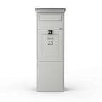 Freestanding Parcel Box Karl White Front