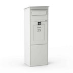 Freestanding Parcel Box Karl White Front2