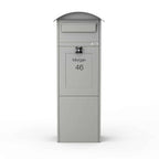 Freestanding Parcel Box Lovisa Light Grey Front