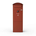 Freestanding Parcel Box Lovisa Red Front