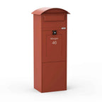 Freestanding Parcel Box Lovisa Red Front2