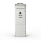 Freestanding Parcel Box Lovisa White Front