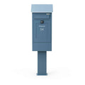 Freestanding Post Box Gustaf Blue Front