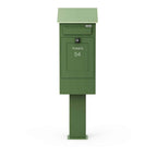 Freestanding Post Box Gustaf Green Front