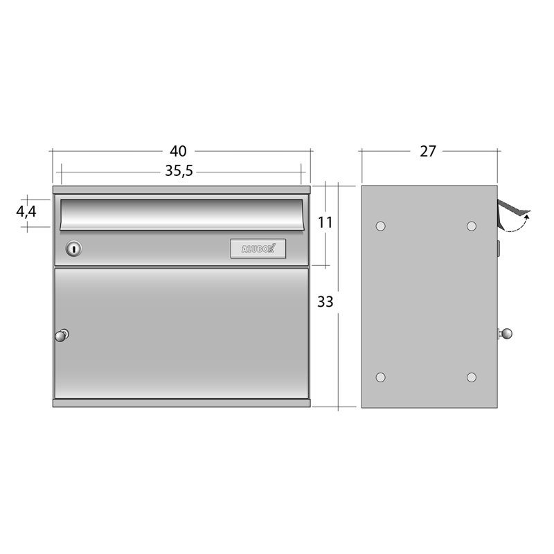 diagram view of easybox parcel box