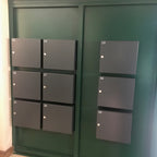 Gate Mounted Letterboxes For Flats   LAD 050   Anthracite Grey   Installation   Internal View