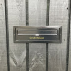 Gate Mounted Letterbox   W3 4   Black   Lifestyle Photo 1