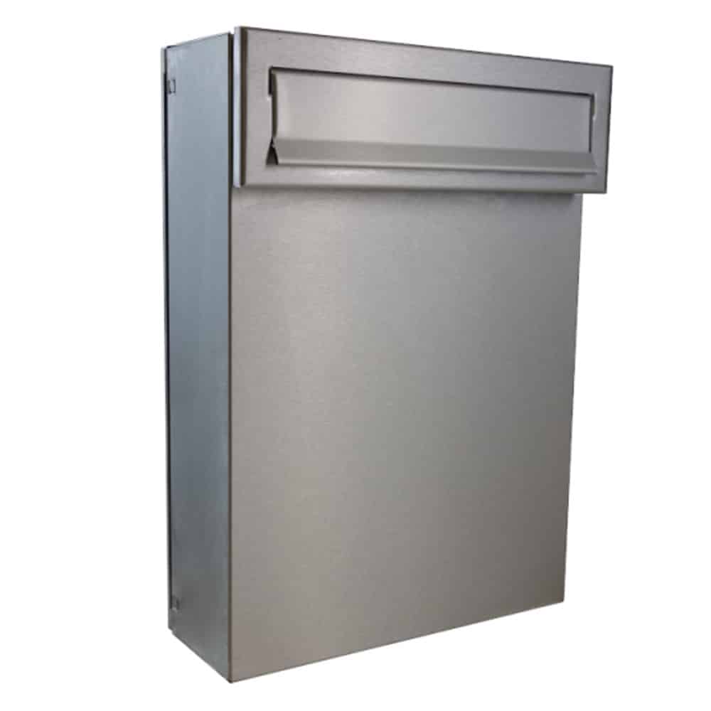 Gate Mounted Stainless Steel Letterbox LCD 050 Stainless Steel