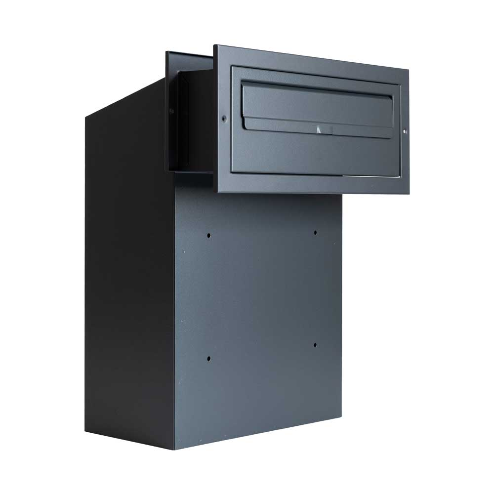 Gatehouse W3 2 Anthracite Grey Gate Mounted Post Box