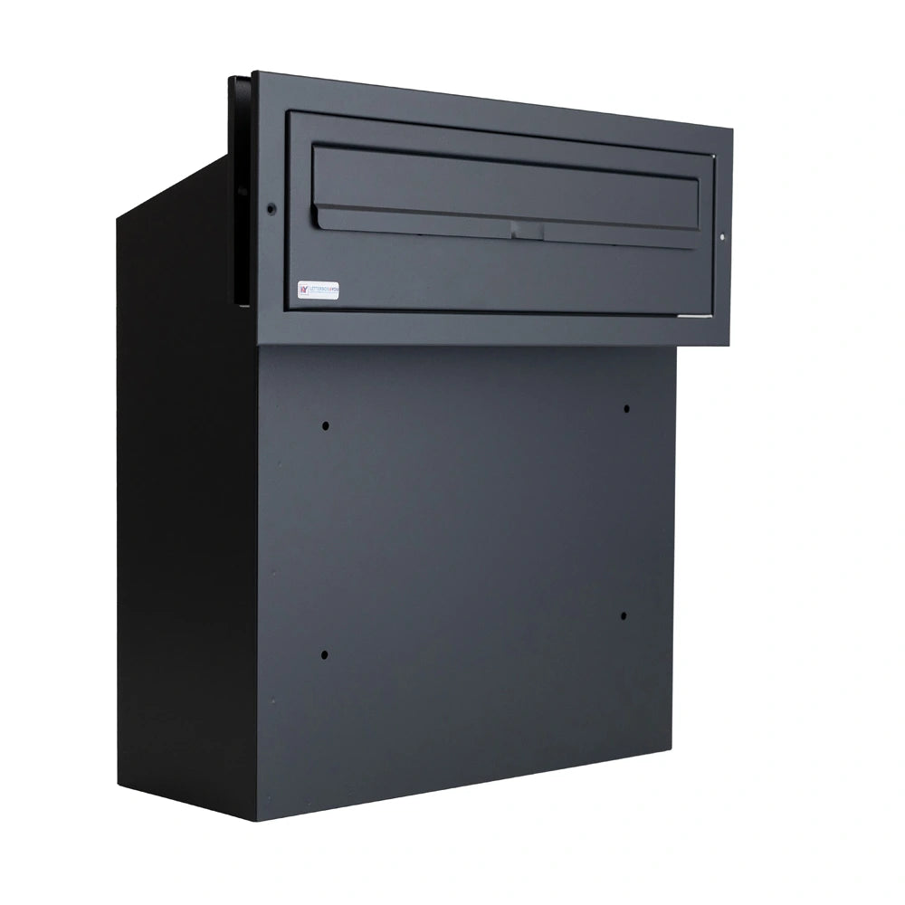 Gatehouse W3 3 Anthracite Grey Gate Mounted Post Box