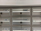 Post Boxes for Flats Free Standing Internal Locking in Anodized Silver - Tocco Di Italia Modular 270