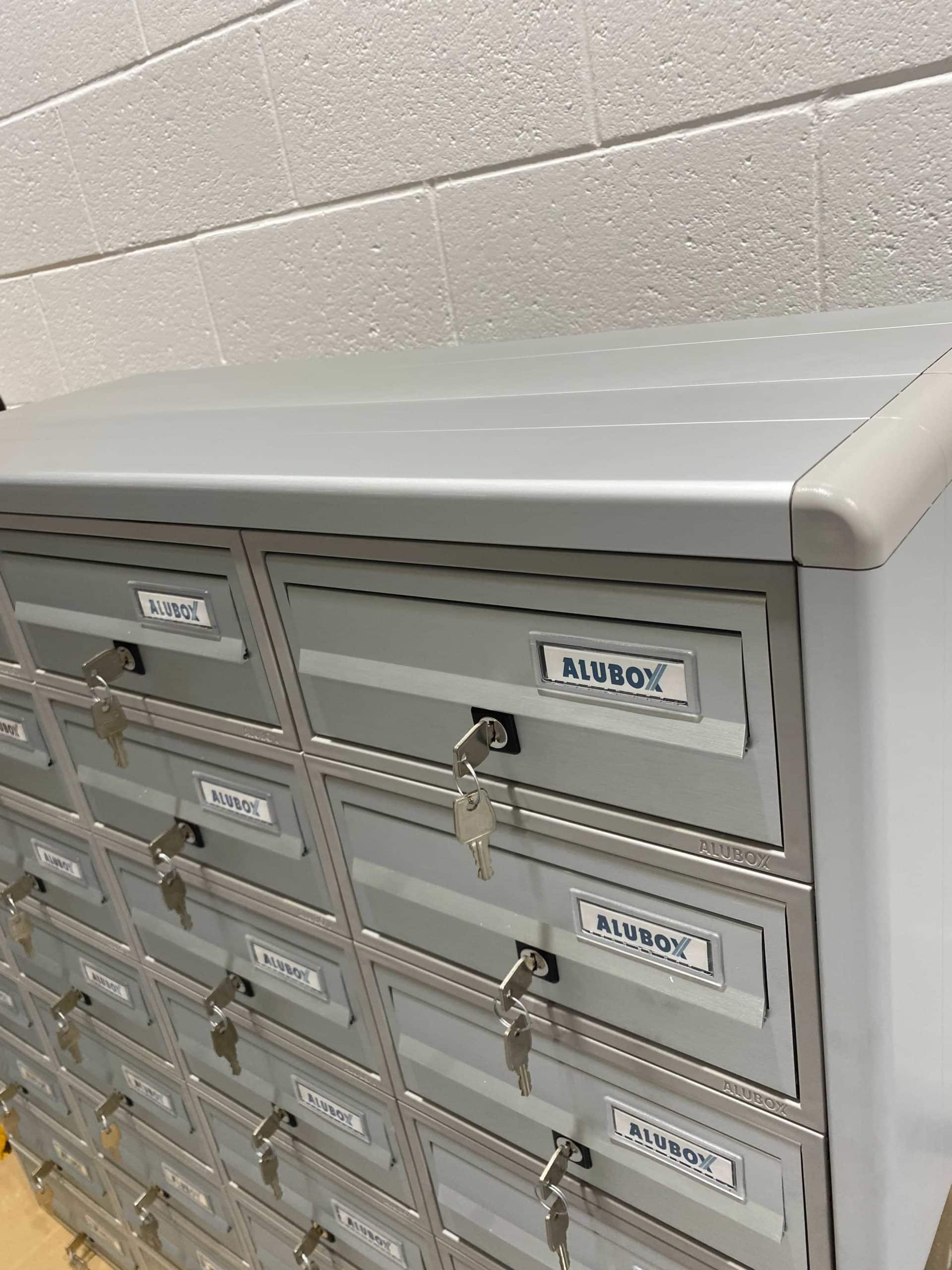 Tocco Di Italia Modular 270 Wall Mounted Post Boxes for Flats Anodized Silver