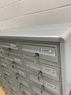 Post Boxes for Flats Free Standing Internal Locking in Anodized Silver - Tocco Di Italia Modular 270