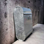 Industrial Aw Galvanised Steel Large Wall Mounted Post Box Allux 9000