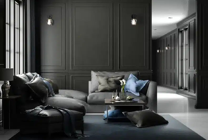 Interior Living Studio Black Classic Style
