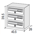 JUMBO3 diagram communal letterbox
