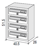 JUMBO4 communal letterbox
