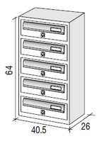 JUMBO5 communal letterbox