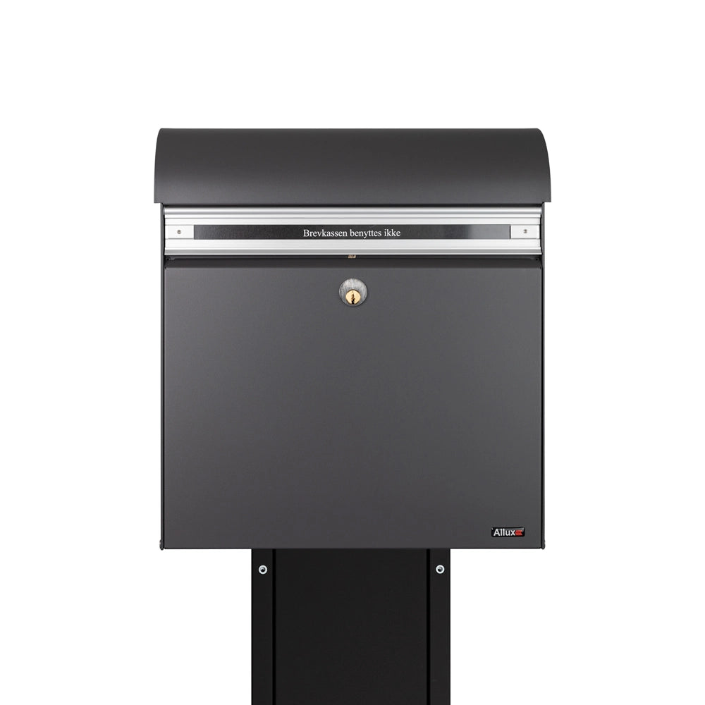 KS2000 Antracite Post Box Free Standing With 1001 Black Stand
