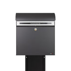 KS2000 Antracite Post Box Free Standing With 1001 Black Stand