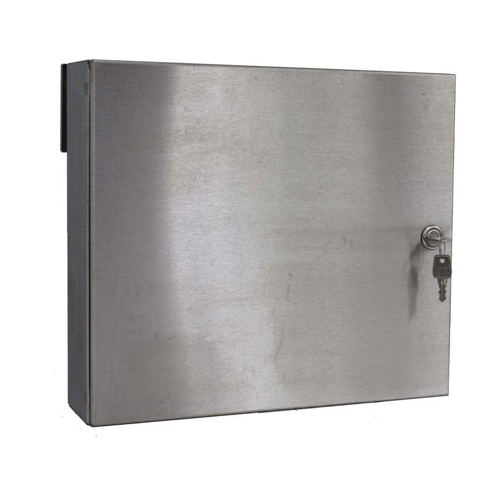 LAD 050 Stainless Steel Gate Mounted Letterbox Rear