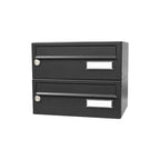 Wall Mounted Post Box for Flats Locking Letterbox Galvanised Steel - LBD-015 City Hall