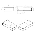 LBD 042 Through The Wall Post Box Dimensions