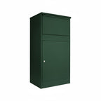 Large External Front Access Parcel Box   Buzzard   Fir Green   RAL 6009