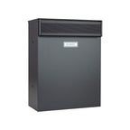 Large Letterbox Gate Mounted Rear Acess   Magnum   Galvanised Steel Dark Grey   Main