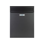 Large Letterbox Gate Mounted Rear Acess   Magnum   Galvanised Steel Dark Grey