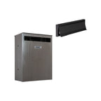 Large Letterbox Gate Mounted Rear Acess   Magnum   Stainless Steel   Letterplate