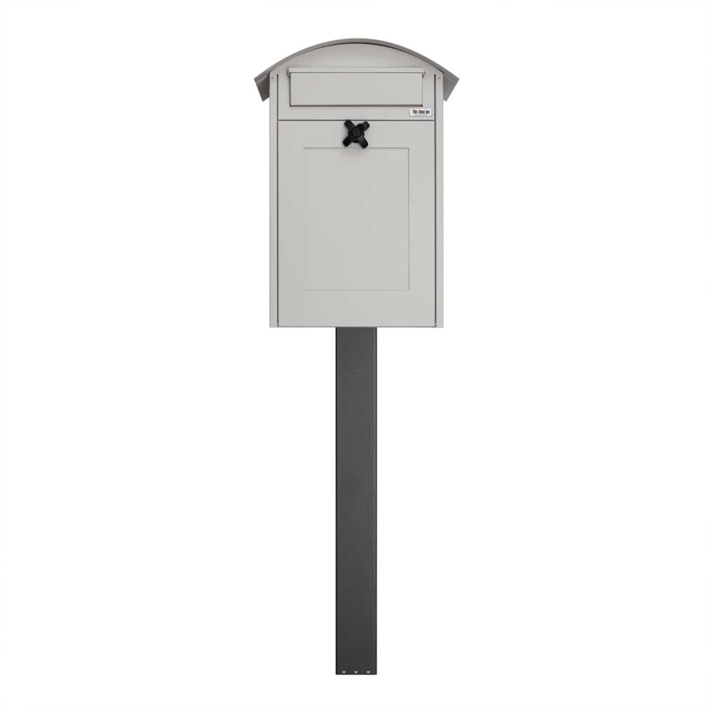 Ligh Grey Outdoor Free Standing Mailbox Albertina