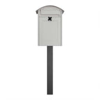 Ligh Grey Outdoor Free Standing Mailbox Albertina
