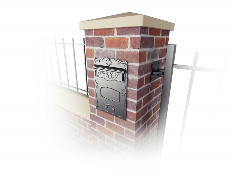 Kingsbury Through The Wall Cast Aluminium Mailbox
