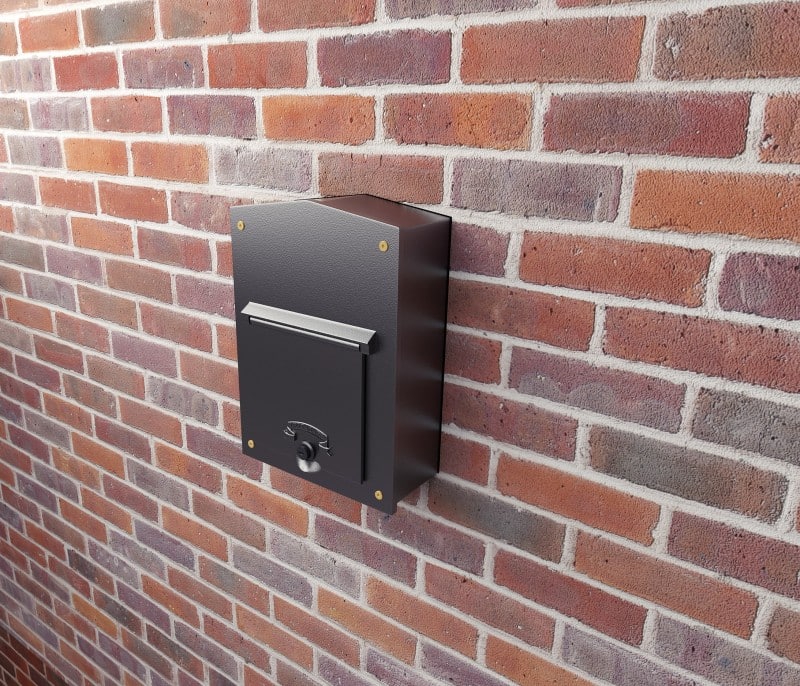 Kingsbury Through The Wall Cast Aluminium Mailbox