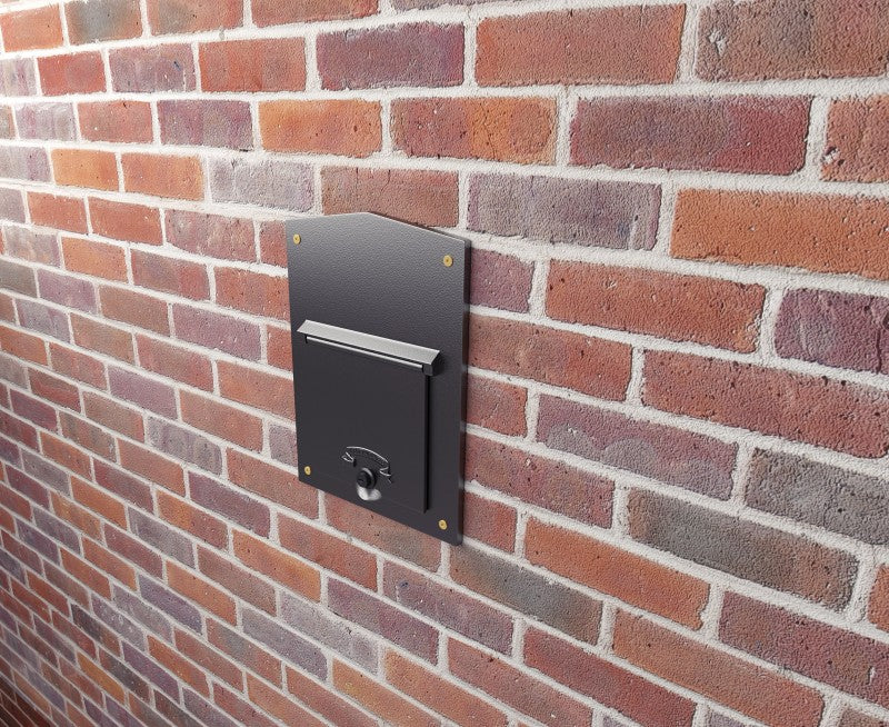 Kingsbury Through The Wall Cast Aluminium Mailbox