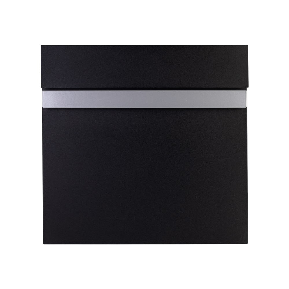 Modern Contemporary External Letterbox   Wall Mounted   Skylark In Black