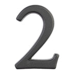 Modern House Numbers 2 Graphite Small