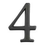 Modern House Numbers 4 Graphite Small
