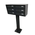 Freestanding Letterbox for Flats and Offices External Lockable - Tocco Di Italia Slim