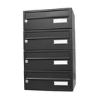 City Hall LBD-015 Recess Mounted Post Boxes with Trim Anthracite Grey RAL 7016