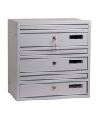 Bank Of 3 Wall Mounted Letter Boxes