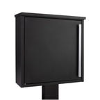 Outdoor Free Standing Lockable Letterbox   Jackdaw   Black With Black FR 2 Stand