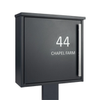 Modern Free Standing Front Access External Letterbox – Jackdaw