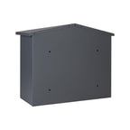 Outdoor Letterbox Free Standing   Kestrel   Dark Grey   Back