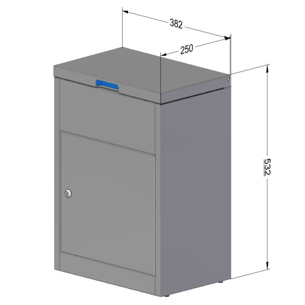 Outdoor Wall Mounted Parcel Box ParcelPod 1