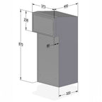 Parcel Box For Homes Sigma Paco Rear Access   Dimensions