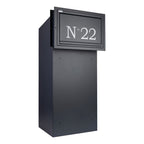 Parcel Box For Gates And Fences   Rear Access Parcel Box   Sigma Paco   With Personalisation
