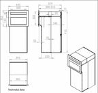 Through The Wall Telescopic Parcel Box Omega Stainless Steel