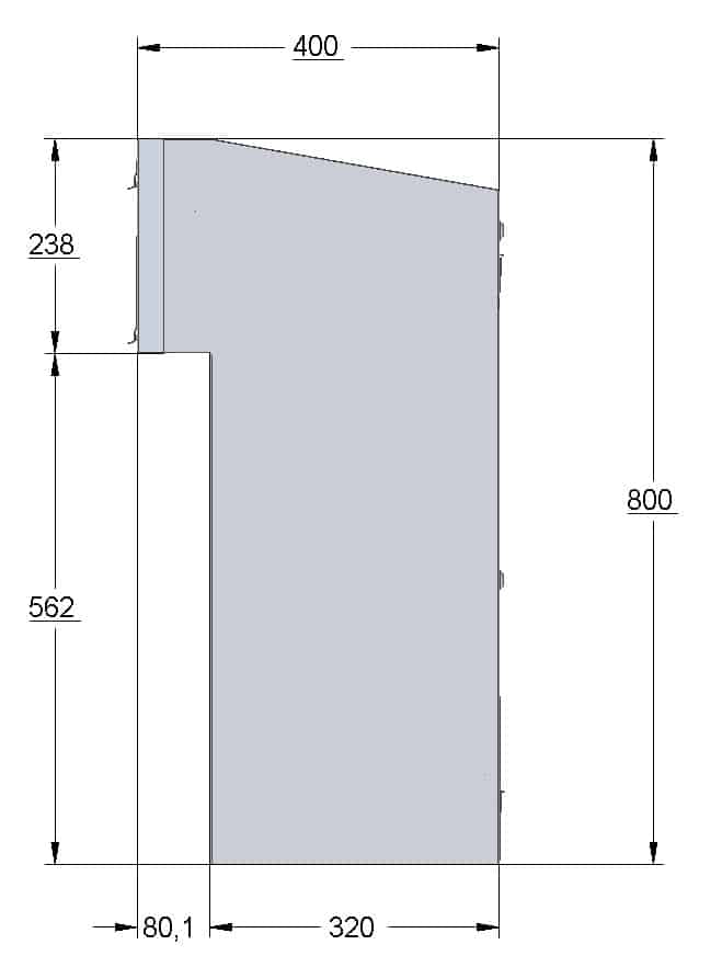 Parcel Box Sigma For Gate And Fence Mounting Dimensions